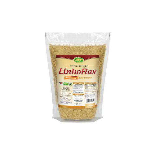 Farinha de Linhaça Dourada Linho Flax Ômegas 3,6 e 9 - Unilife - 250g