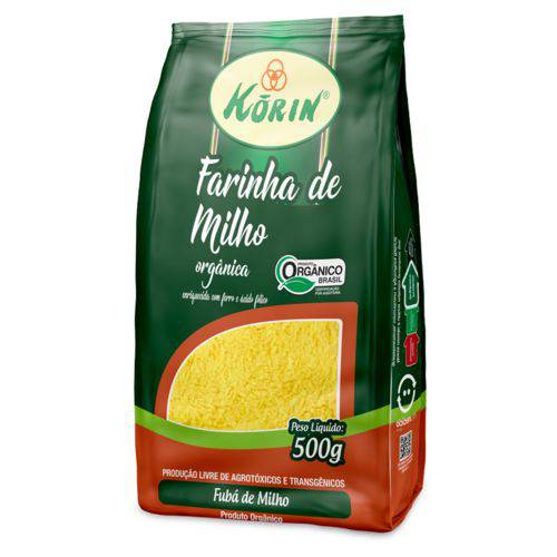 Farinha de Milho (fubá) Korin Orgânica Pacote 500g