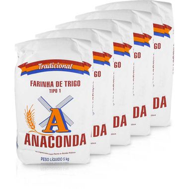 Farinha de Trigo Anaconda 5kg Fd. C/ 5 Un.