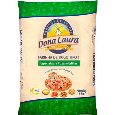 Farinha de Trigo Pizza Dona Laura 5Kg