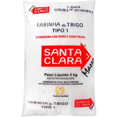Farinha de Trigo Santa Clara 5kg