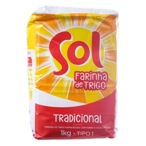 Farinha de Trigo Sol Tradicional Tipo 1 1kg