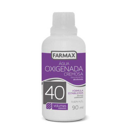 Farmax Água Oxigenada 40vol Cremosa 90ml