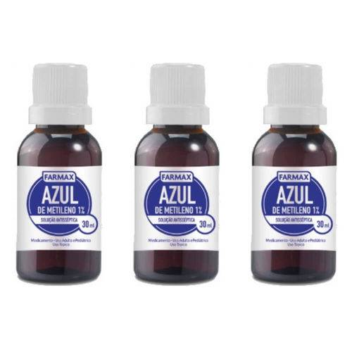 Farmax Azul de Metileno 30ml (kit C/03)