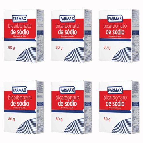 Farmax Bicarbonato de Sódio Caixa 80g (kit C/06)