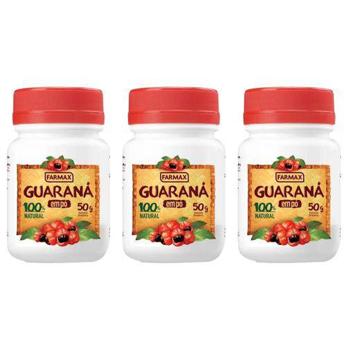 Farmax Guaraná em Pó 50g (kit C/03)