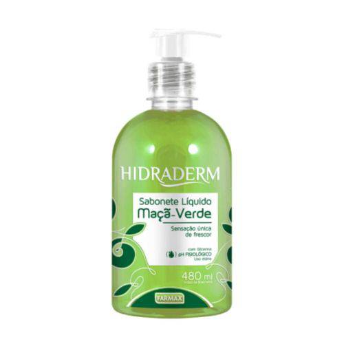 Farmax Hidraderm Sabonete Liquido Maça Verde C/ Glicerina 480ml