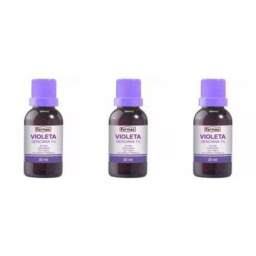 Farmax Violeta Genciana 30ml (kit C/03)