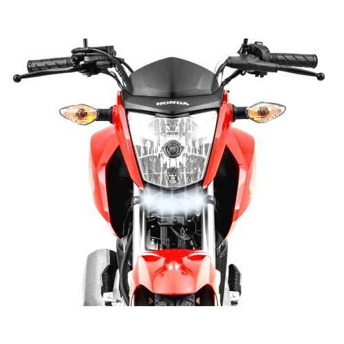 Farol de Milha Led 15w Drl Moto Honda Cg150 Titan 2014-2016