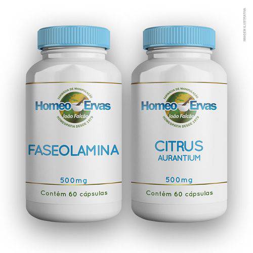 Faseolamina 500mg 60 Cápsulas + Citrus Aurantium 500mg 60 Cápsulas