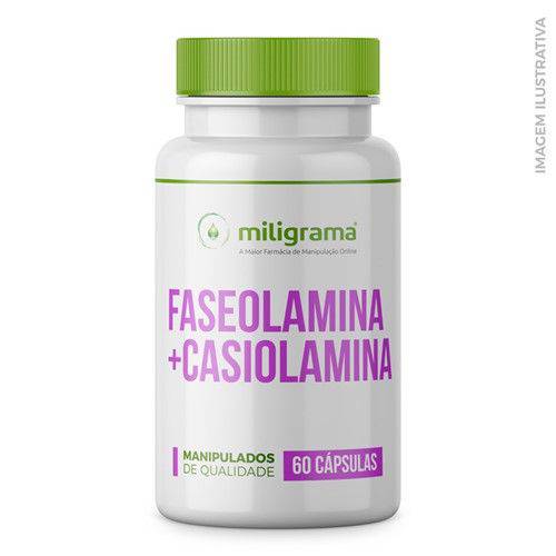 Faseolamina 250mg com Casiolamina 250mg - 60 Cápsulas