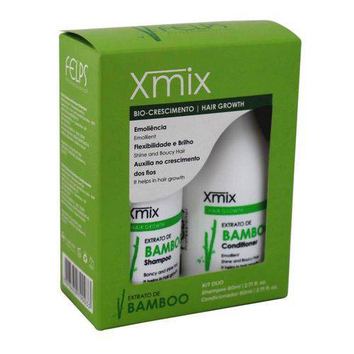 Felps Profissional Xmix Kit Mini Duo Extrato de Bamboo 2x80ml