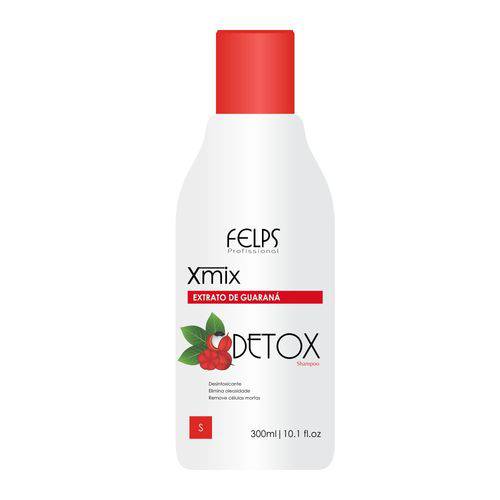 Felps Profissional Xmix Shampoo Detox Extrato de Guaraná 300ml - Fab Felps Cosméticos