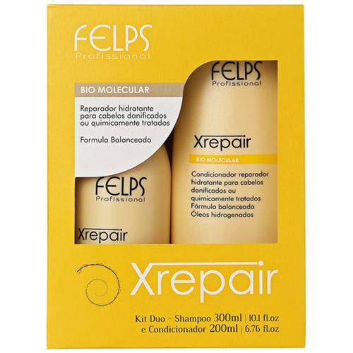 Felps Profissional Xrepair Kit Duo Bio Molecular - 2 Produtos - Fab Felps Cosméticos