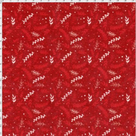 Feltro Mewi Coleção Natal - Galho Vermelho Candy (0,50X1,40)