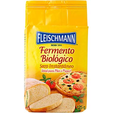 Fermento Biológico Fleischmann 125g Dp. C/ 16 Un.