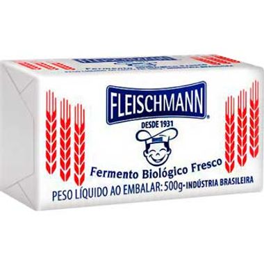 Fermento Biológico Fresco Fleischmann 500g