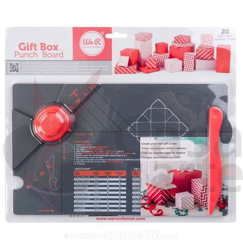 Ferramenta para Corte e Vinco Caixas de Presente - We R Memory Keepers - Gift Box Punch Board 71334-0