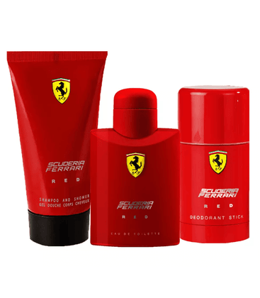 Ferrari Kit Scuderia Red Perfume 125ml + Gel de Banho 150ml + Desodorante 75ml