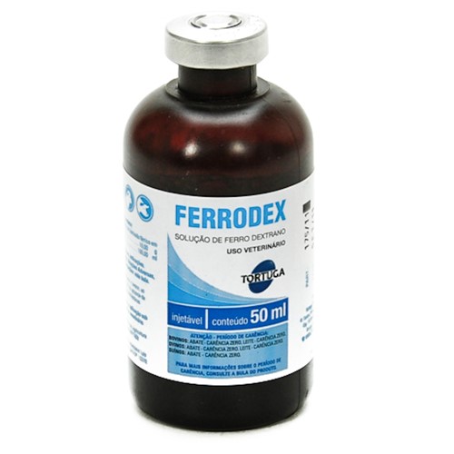 Ferrodex Injetável Uso Veterinário 1 Frasco Ampola de 50ml