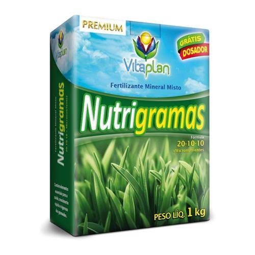 Fertilizante Nutrigramas 20-10-10 1 Kg Vitaplan - Grátis Dosador!