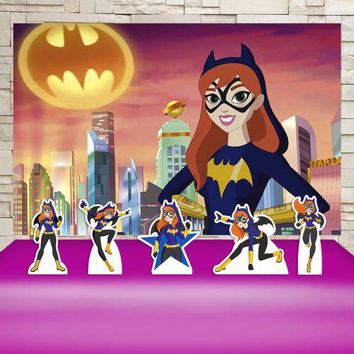Festa Aniversário Batgirl Desenho Decoração Kit Prata
