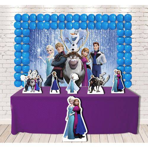 Festa Aniversário Frozen Decoração Kit Diamante Cenários