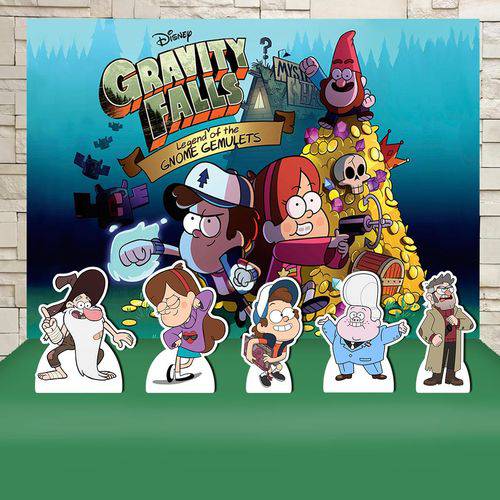 Festa Aniversário Gravity Falls Decoração Kit Prata