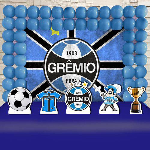 Festa Aniversário Grêmio Futebol Decoração Kit Ouro