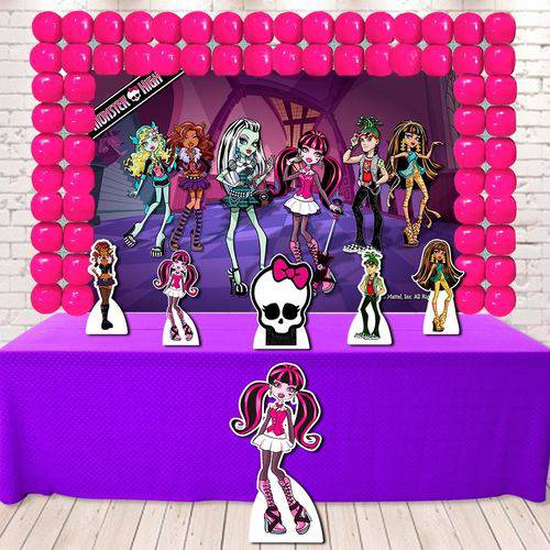Festa Aniversário Monster High Decoração Kit Diamante