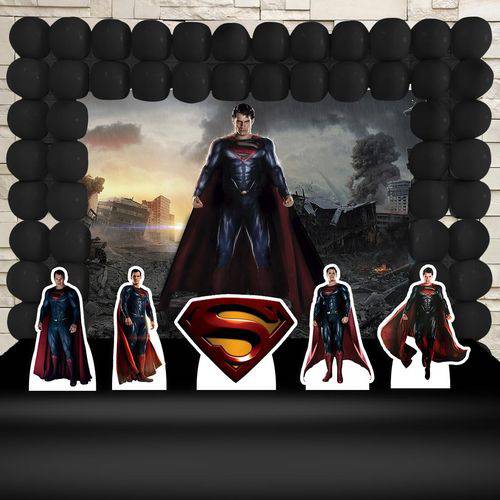 Festa Aniversário Superman o Filme Decoração Kit Ouro