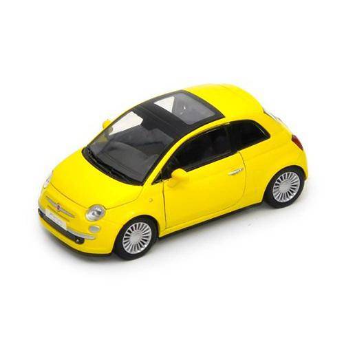 Fiat Nuova 500 Motormax 1:24 Amarelo
