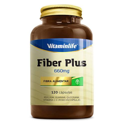 Fiber Plus (660mg) 120 Cápsulas - Vitaminlife