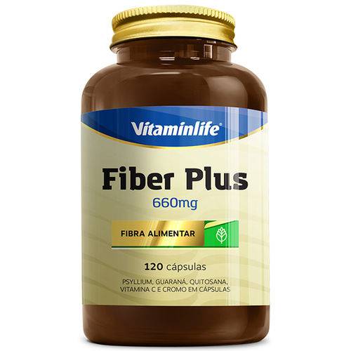 Fiber Plus Vitamin Life 660mg C/ 120 Cápsulas