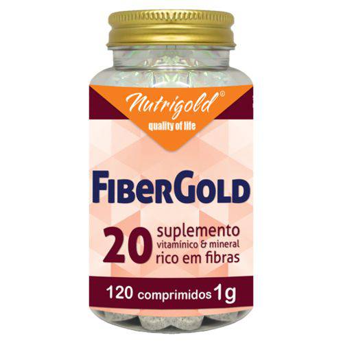 Fibergold 20 (natural Sem Sabor) - 120 Comprimidos 1g