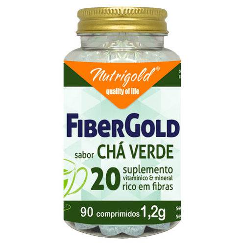 Fibergold 21 - Sabor Chá Verde - 90 Cáps 1200mg - Nutrigold