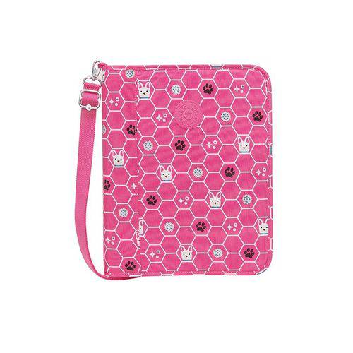 Fichário Kipling New Storer Rosa Pink Dog Tile K1271567B