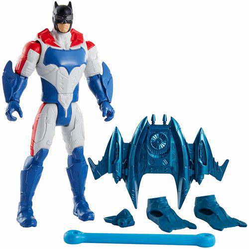 Figura Básica Liga da Justiça Batman Uniforme Branco - Mattel