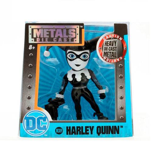 Figura Colecionável 6 Cm - Metals - Dc Super Hero Girls - Harley Quinn Black - Dtc