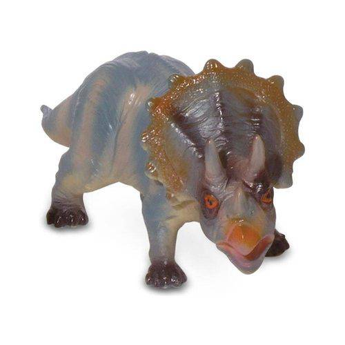 Figura de Dinossauro - 10 Cm - Bicho Mundi - Tricerátops - Dtc