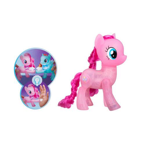 Figura My Little Pony com Luz - 20 Cm - Amigas Brilhantes - Pinkie Pie - Hasbro