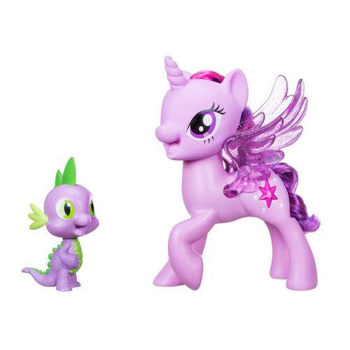 Figuras My Little Pony Movie - Princess Twilight Sparkle e Spike The Dragon - Hasbro