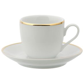 Filetto Xícara Café Branco/ouro
