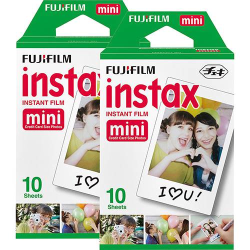 2 Filmes Instantâneos Fujifilm Instax Mini - 20 Fotos