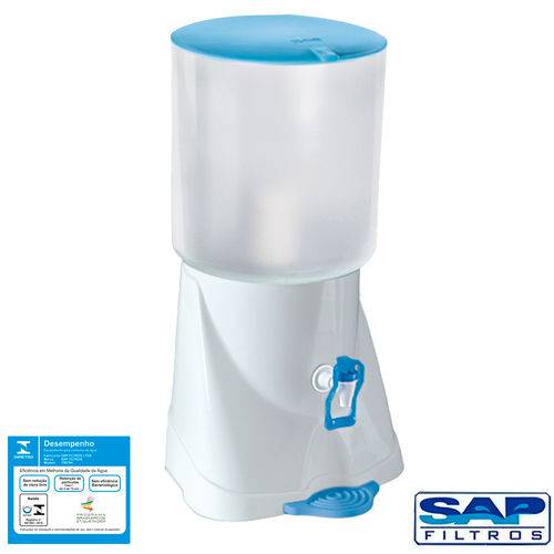 Filtro de Água de Plástico Max Fresh Branco Sap Filtros -1 Vela