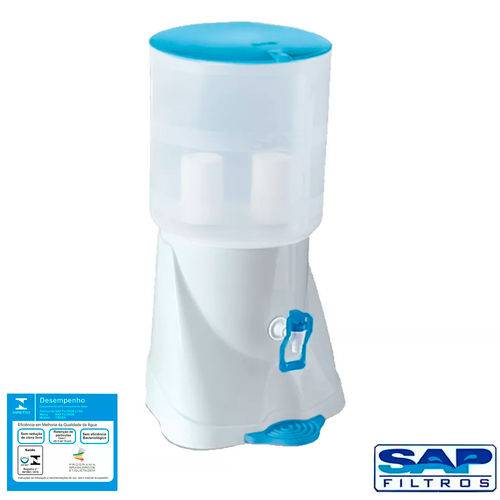 Filtro de Água de Plástico Max Fresh Branco Sap Filtros - 2 Velas
