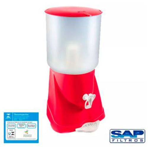 Filtro de Água de Plástico Max Fresh Vermelho Sap Filtros - 1 Vela