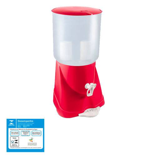 Filtro de Água de Plástico Max Fresh Vermelho Sap Filtros - 2 Velas