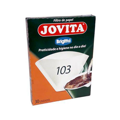 Filtro de Papel para CAFÉ 103 com 30 Unidades Jovita - Brigitta