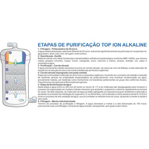 Filtro Purificador Alcalino e Ionizado com Ozônio Top Life - Vermelho 220v